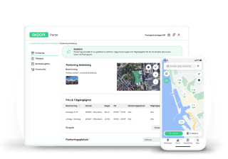 En bild på AirPark-portalen och AirPark-appen